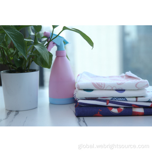 Microfiber Cleaning Cloths With Printing Microfiber Printing Cleaning Cloths Factory